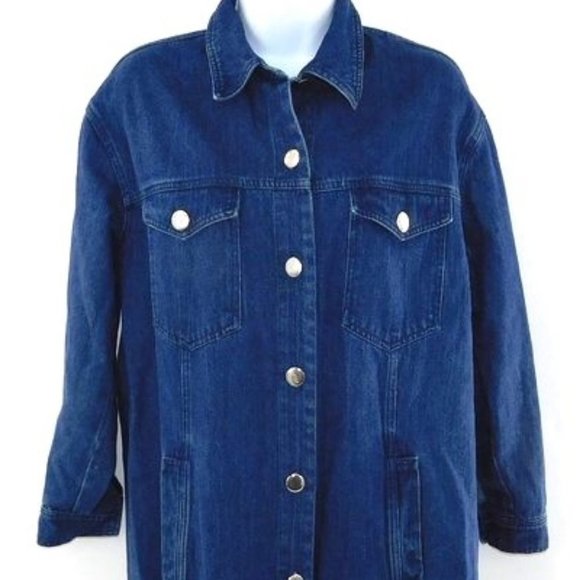 ASOS "The WhitePepper" Long Denim Jacket/Dress - Picture 3 of 9